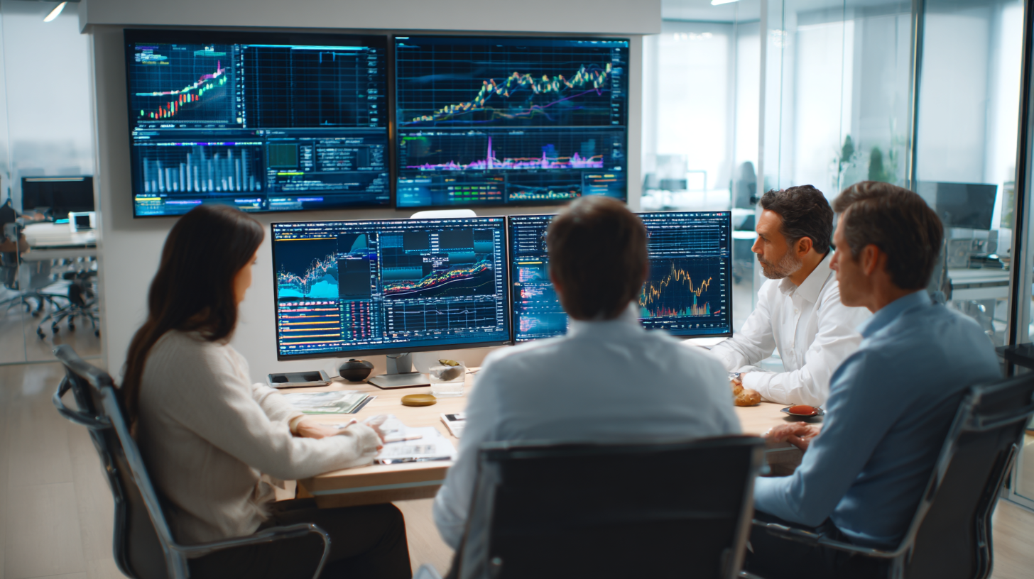 Financial services professionals using AI technology